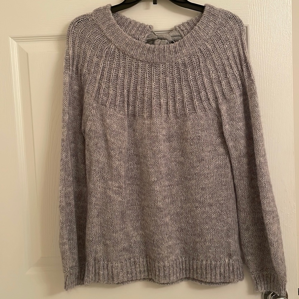 LC lauren conrad bow back sweater
